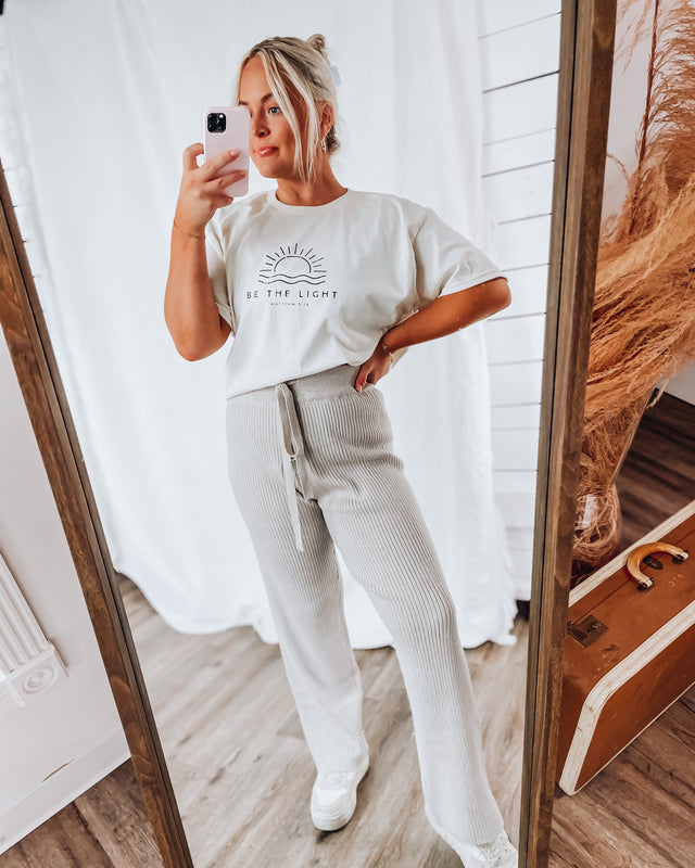 Be The Light Tee [cream/blk]