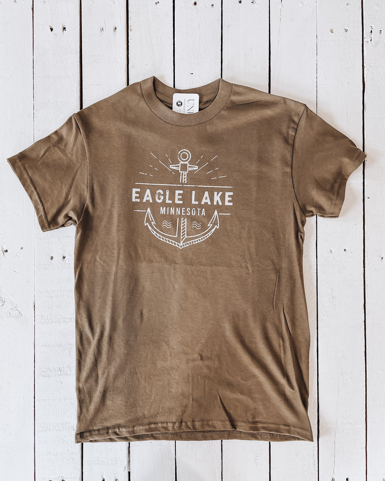 Eagle Lake Anchor unisex tshirt [mocha]