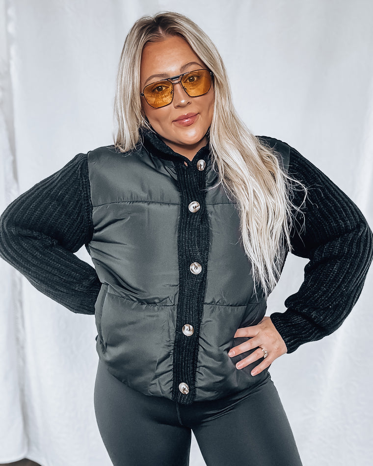 Forefront Sweater Jacket [black]