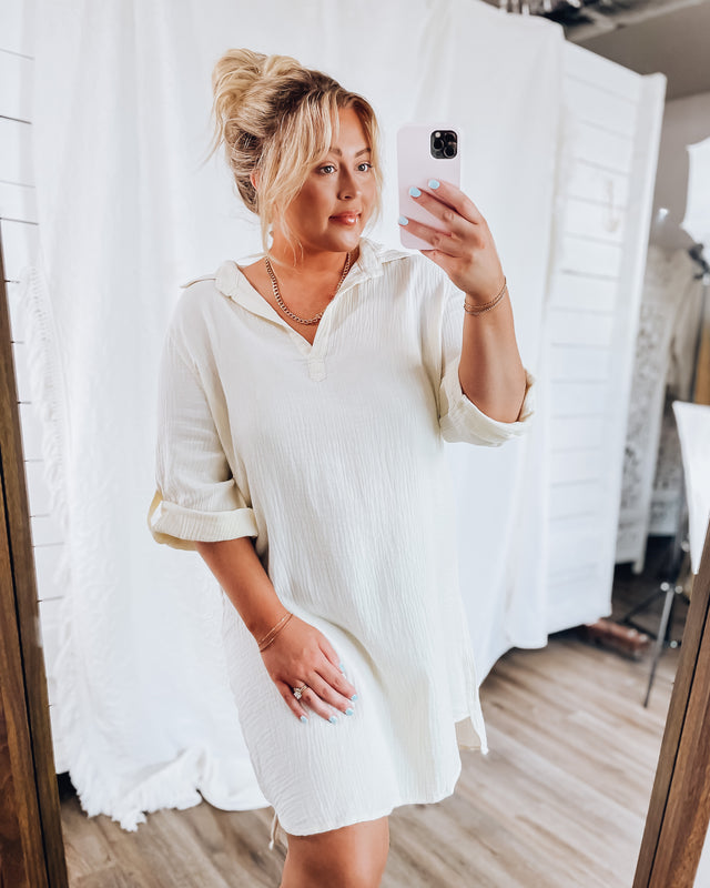 Set Sail Tunic Dress [cream]