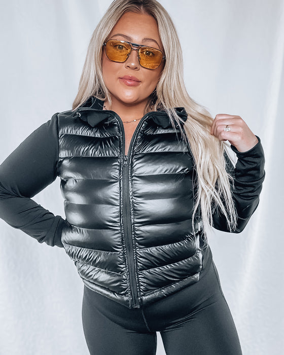 Keeping it Kool Puffer Athletic Jacket [black]