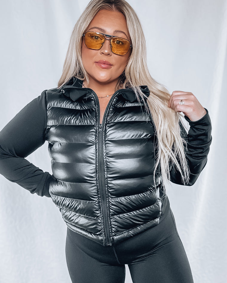 Keeping it Kool Puffer Athletic Jacket [black]