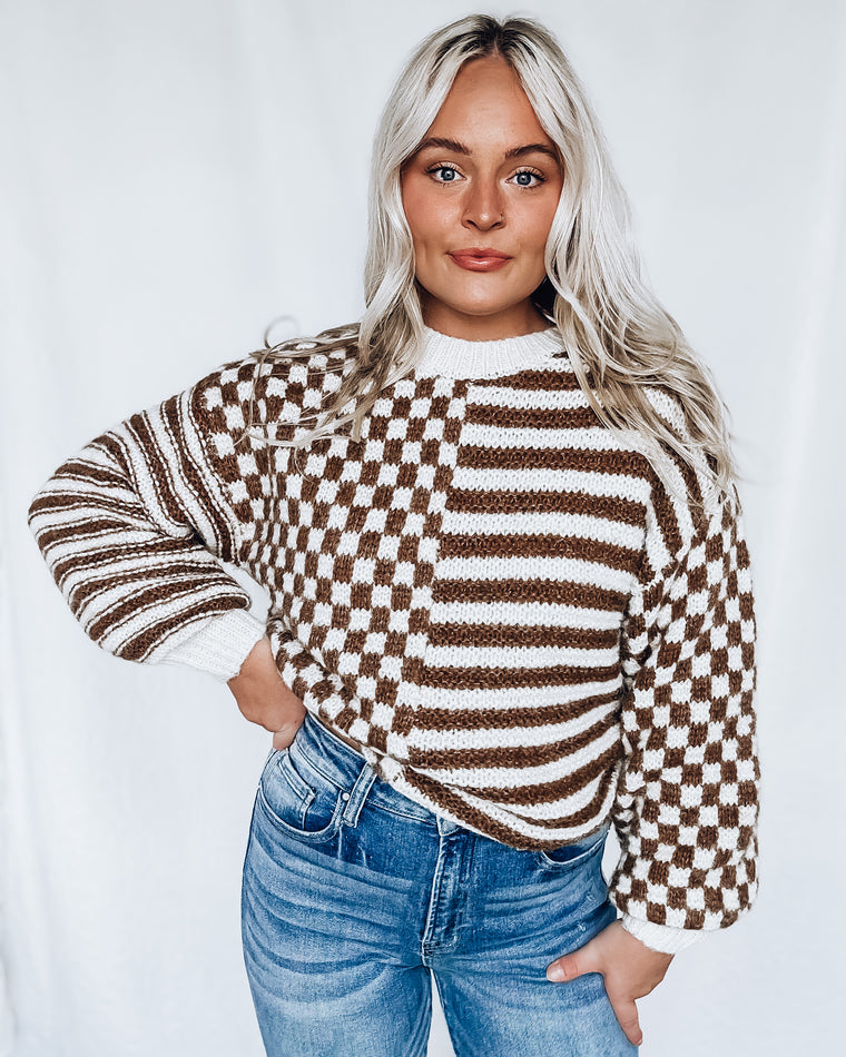 Feeling Cheeky Sweater [brown]