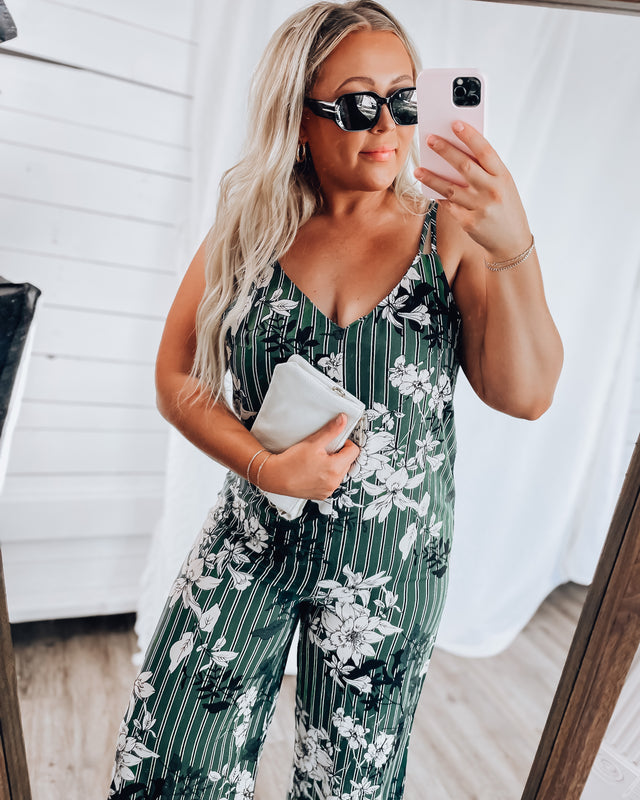 Floral Jumpsuit [olive]