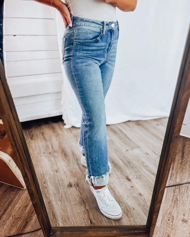 Lenni Mid Rise Jean [medium denim]