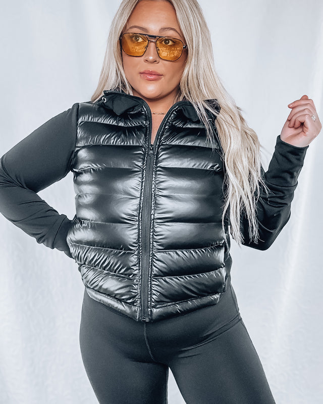 Keeping it Kool Puffer Athletic Jacket [black]