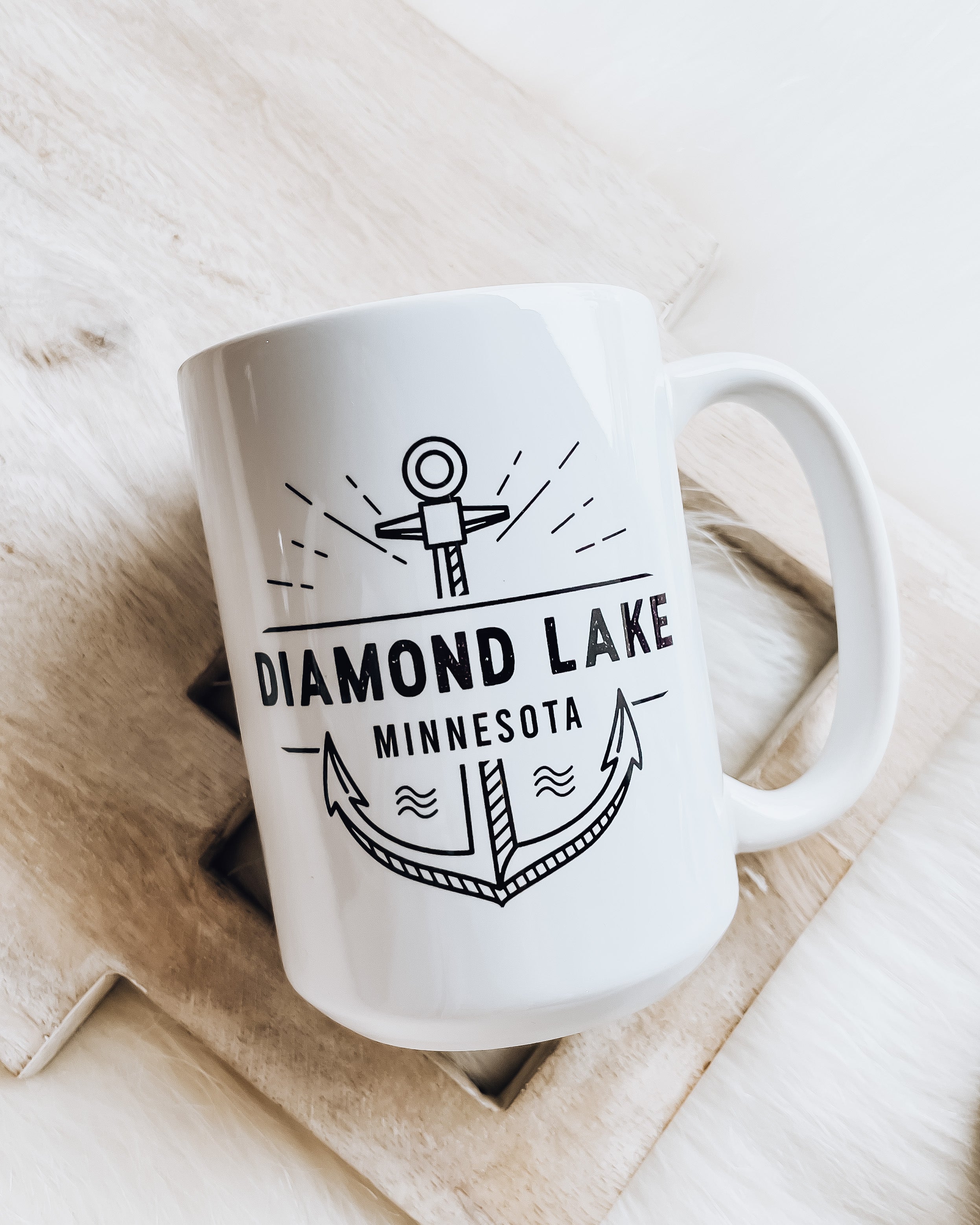 Diamond Lake Anchor Mug [blk/white]