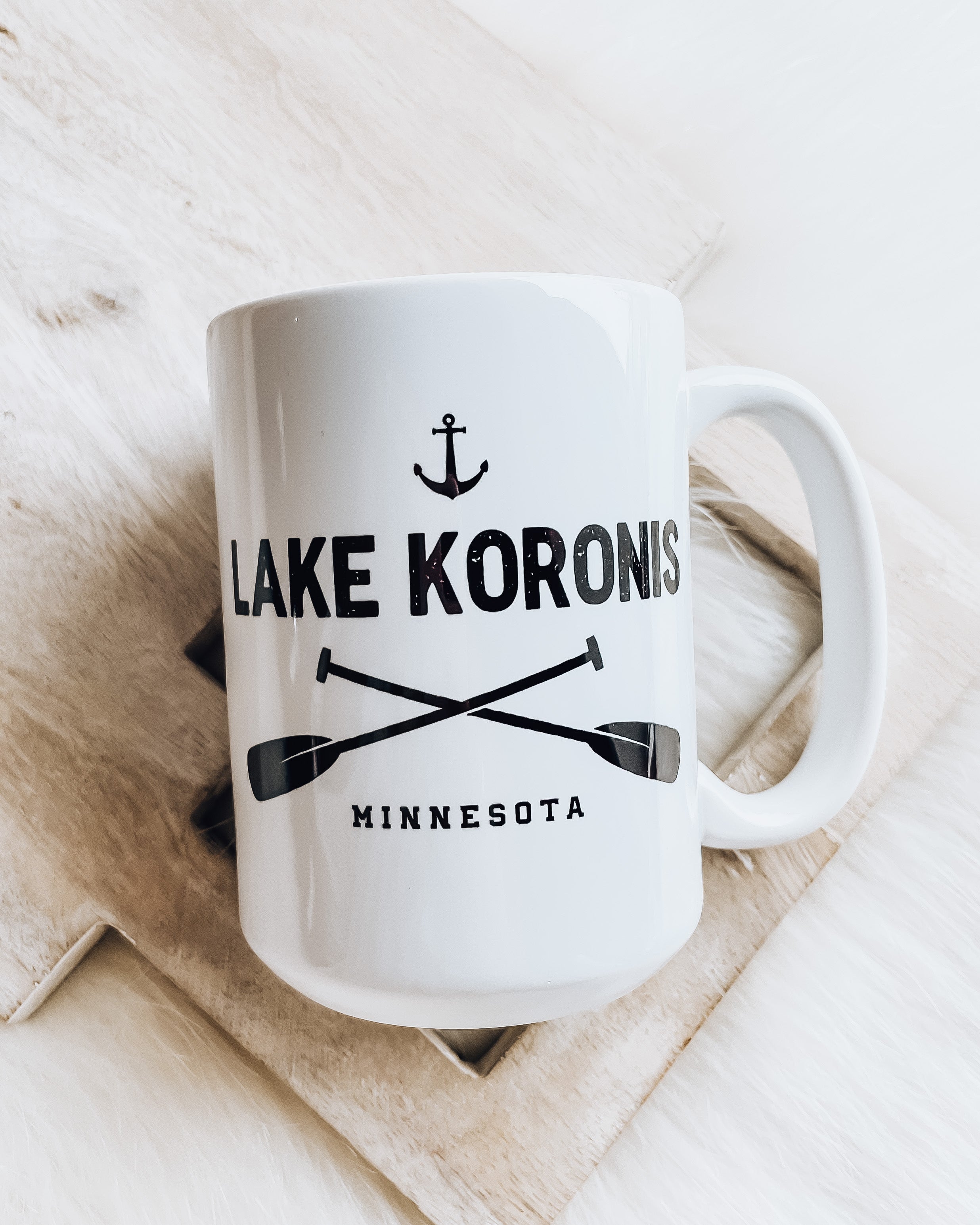 Lake Koronis Paddles Mug [blk/white]