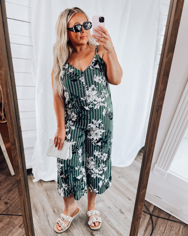 Floral Jumpsuit [olive]