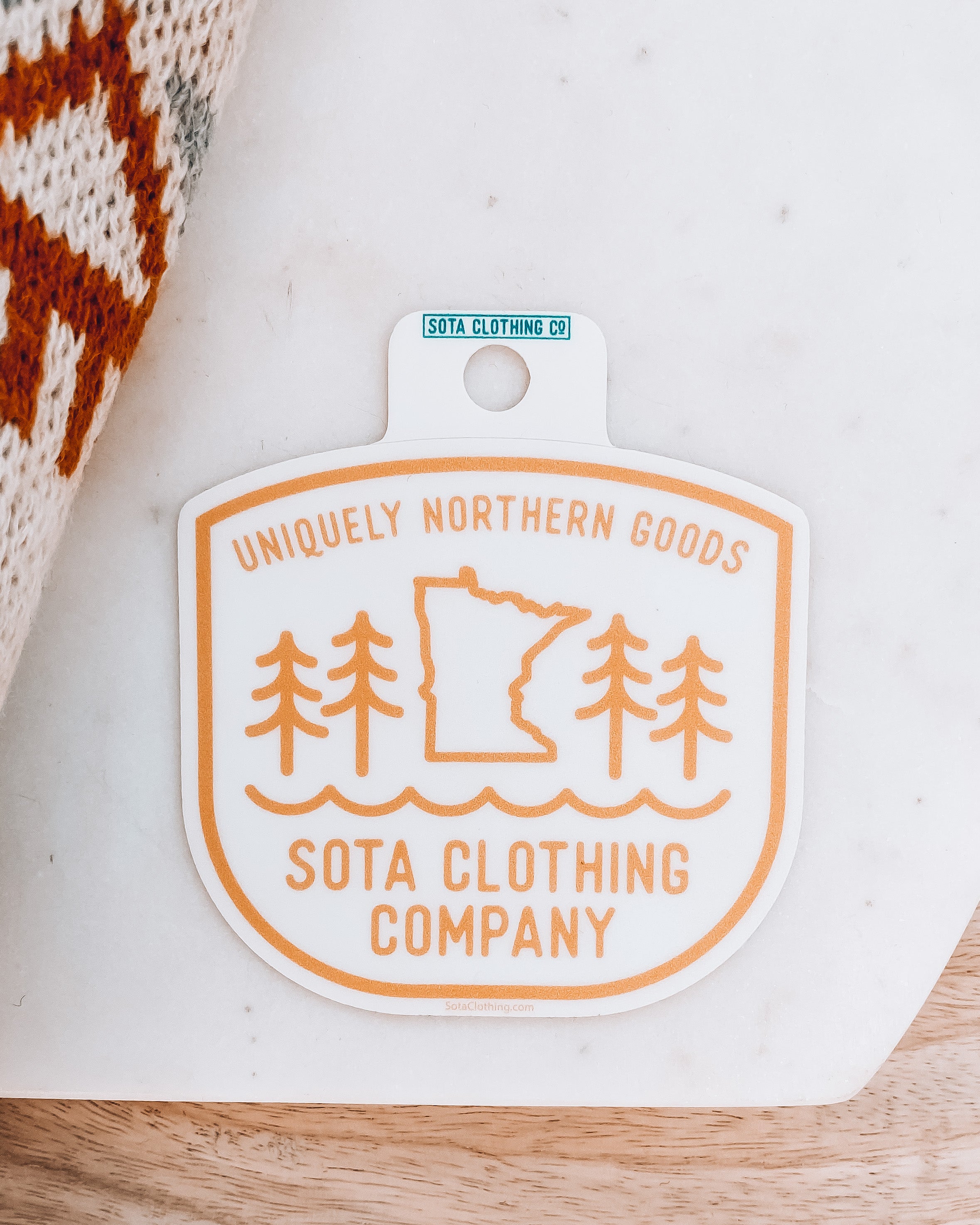 Sota Uniquely Northern Sticker [gold + white]