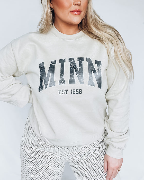 MINN Est 1858 unisex sweatshirt [sand & blk]