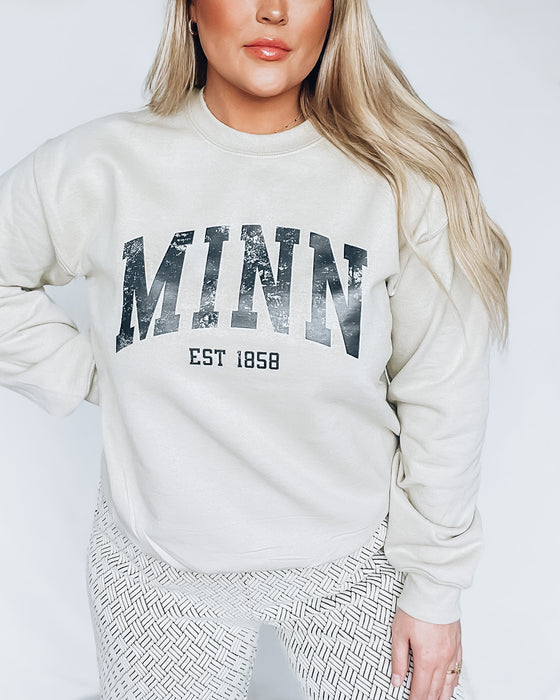 MINN Est 1858 unisex sweatshirt [sand & blk]