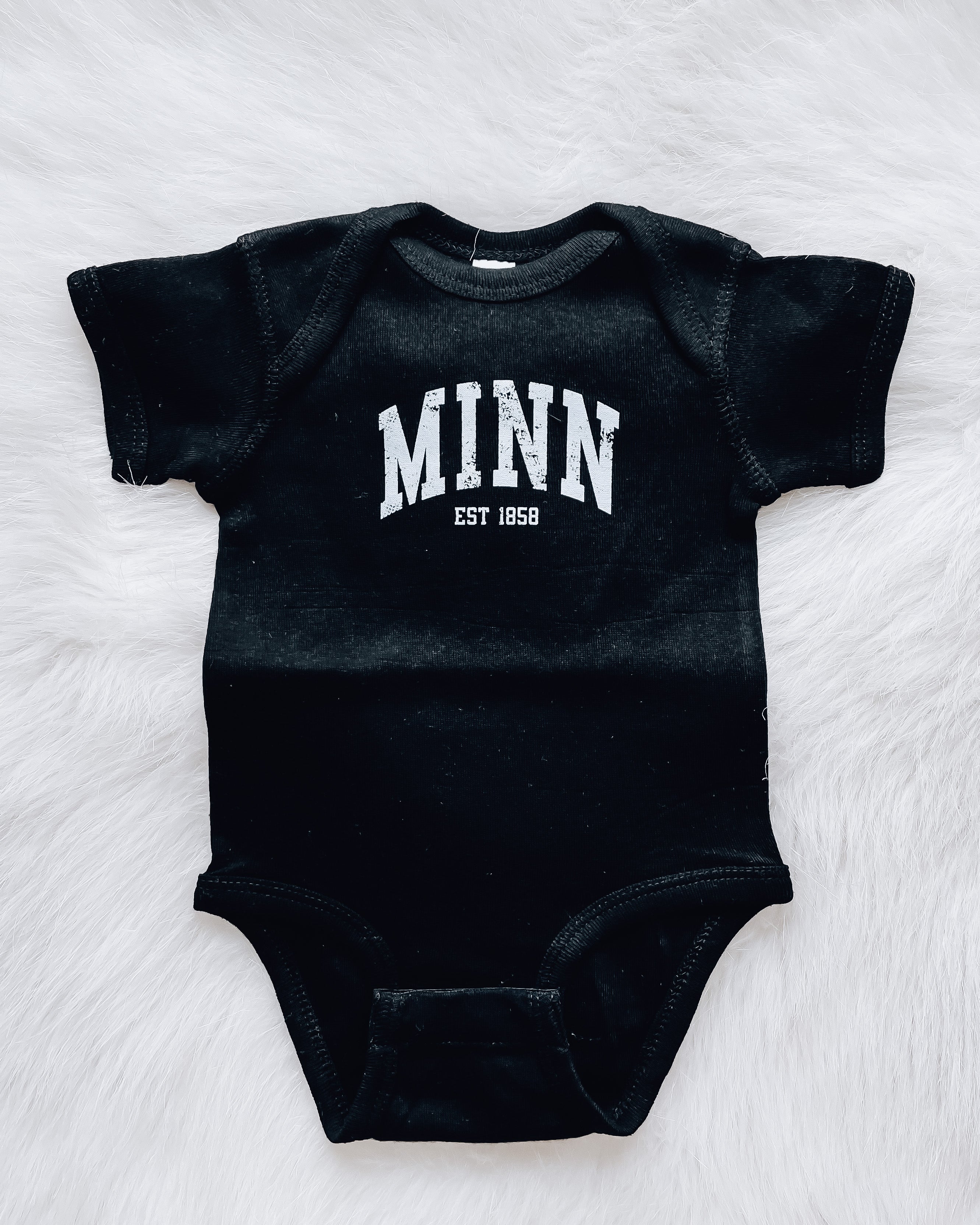 MINN EST 1858 onesie [black]