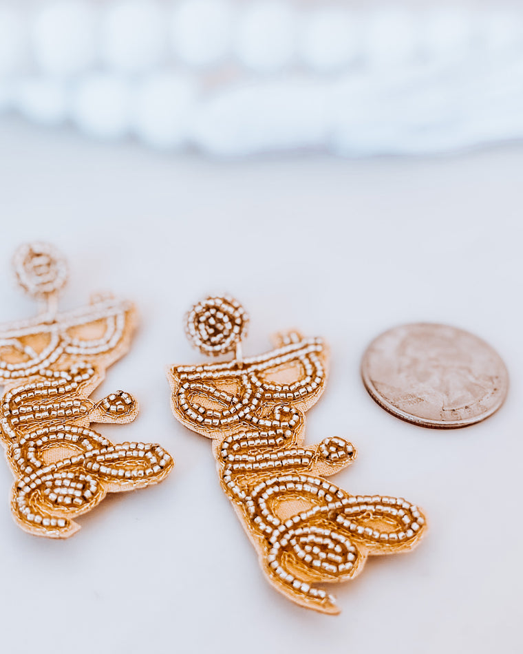 BRIDE beaded earrings